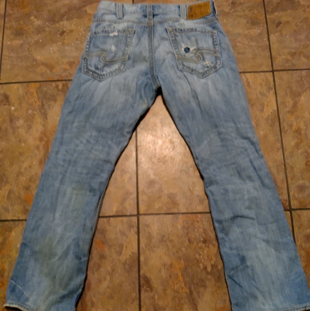 Zac Silver Brand Men's Distressed jeans